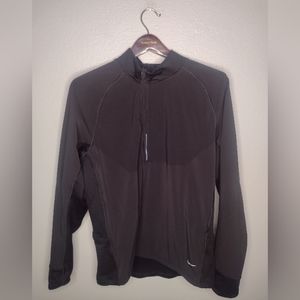 Nike Mens Dri-fit Sphere 1/2 Zip Pullover Medium Black Running Activewear H